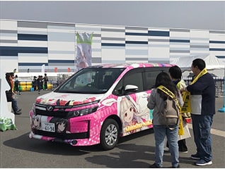 痛車イベントを盛り上げたいのでおたのもしゃんす!