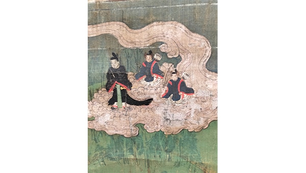 【往馬大社】570年前の鮮烈な色彩を守る。生駒曼荼羅図の剥落を防ぐ公開修復へ
