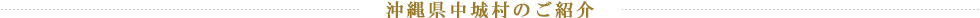 沖縄県中城村のご紹介