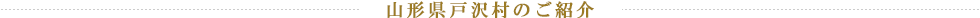 山形県戸沢村のご紹介